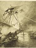 The War of the Worlds, after the Death of the Martian Invaders Londoners Examine Their Machines-Henrique Alvim Corr?a-Photographic Print