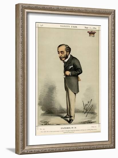 Henry 4th Earl Carnarvon-Carlo Pellegrini-Framed Art Print