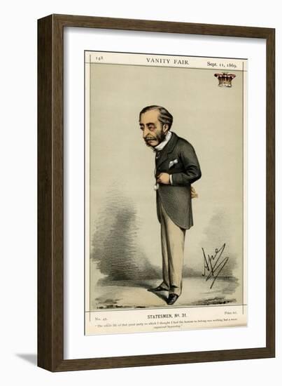 Henry 4th Earl Carnarvon-Carlo Pellegrini-Framed Art Print