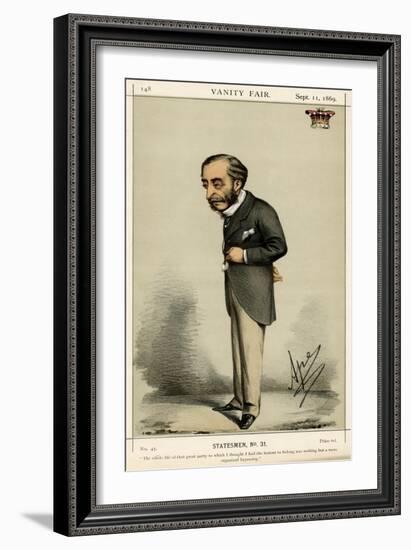 Henry 4th Earl Carnarvon-Carlo Pellegrini-Framed Art Print