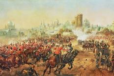 Charge of the Queens Bays Against the Mutineers at Lucknow, 6th March 1858-Henry A. Payne-Framed Giclee Print