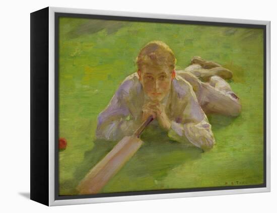 Henry Allen in Cricketing Whites-Henry Scott Tuke-Framed Premier Image Canvas