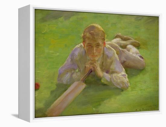 Henry Allen in Cricketing Whites-Henry Scott Tuke-Framed Premier Image Canvas