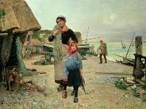 Fisherfolk Returning with their Nets, 1882-Henry Bacon-Framed Giclee Print