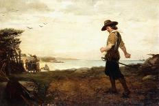 A Scottish Lady on a Boat Arriving in New York-Henry Bacon-Giclee Print