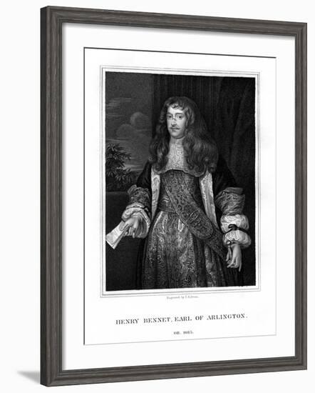 Henry Bennet, 1st Earl of Arlington, English Statesman-TA Dean-Framed Giclee Print