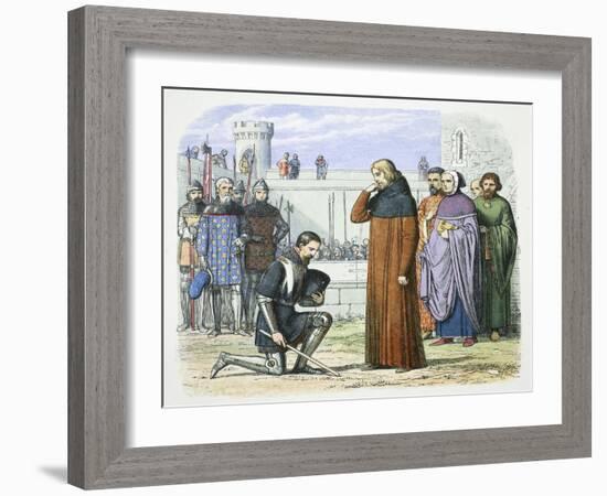 Henry Bolingbroke demanding the throne of Richard II of England, Flint, Wales, 1399 (1864)-James William Edmund Doyle-Framed Giclee Print