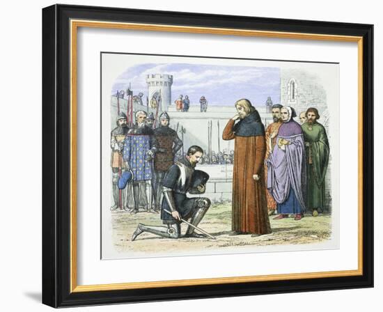 Henry Bolingbroke demanding the throne of Richard II of England, Flint, Wales, 1399 (1864)-James William Edmund Doyle-Framed Giclee Print