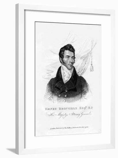 Henry Brougham, Attorney General, 1820-null-Framed Giclee Print