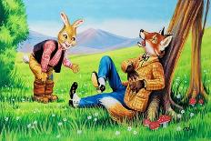 Brer Rabbit and Brer Fox-Henry Charles Fox-Framed Premier Image Canvas