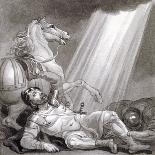 'Fitz-James and the dying Blanche of Devan', 19th century-Henry Corbould-Giclee Print