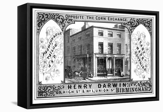 Henry Darwin Tailor's Shop, Birmingham, 19th Century-T Underwood-Framed Premier Image Canvas