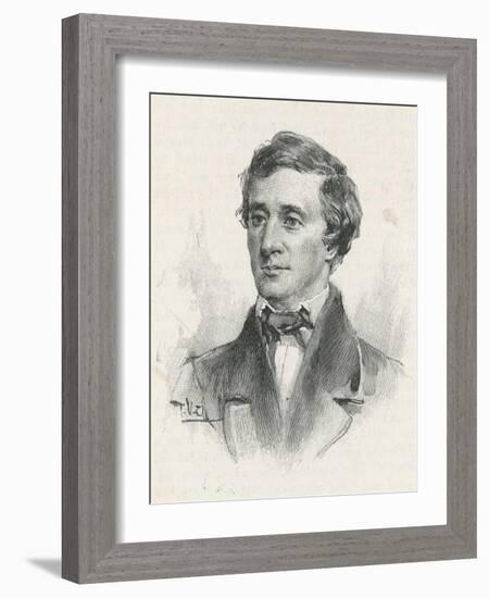 Henry David Thoreau American Writer-null-Framed Photographic Print