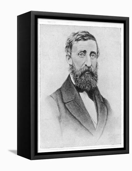 Henry David Thoreau American Writer-null-Framed Premier Image Canvas