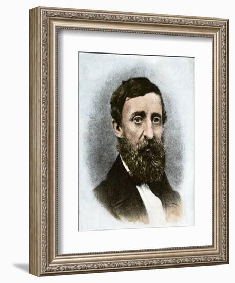 Henry David Thoreau at Age 43-null-Framed Giclee Print