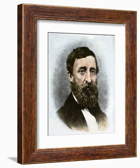 Henry David Thoreau at Age 43-null-Framed Giclee Print