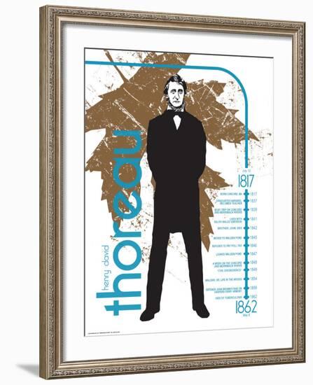 Henry David Thoreau-Jeanne Stevenson-Framed Art Print