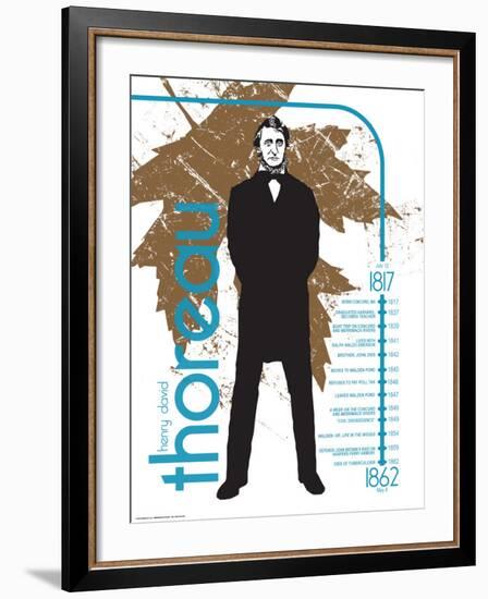 Henry David Thoreau-Jeanne Stevenson-Framed Art Print