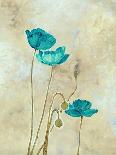 Tealqoise Flowers I-Henry E.-Mounted Art Print