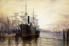 Sunset, New York Harbour, 1880-Henry Farrer-Giclee Print