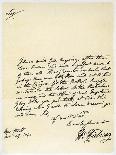 Letter from Henry Fielding to Hutton Perkins, 25th November 1750-Henry Fielding-Giclee Print