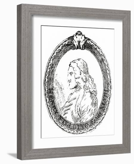 Henry Fielding - portrait-William Hogarth-Framed Giclee Print