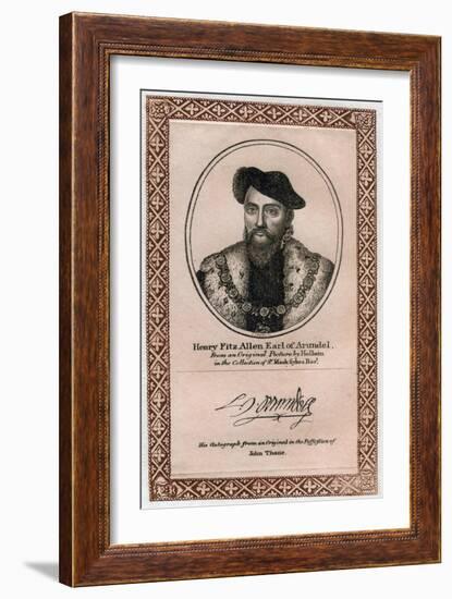 Henry Fitzalan, 19th Earl of Arundel-Hans Holbein the Younger-Framed Giclee Print