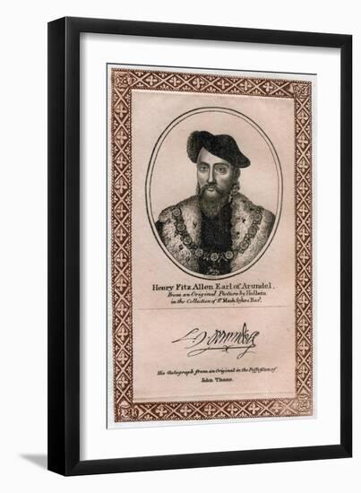 Henry Fitzalan, 19th Earl of Arundel-Hans Holbein the Younger-Framed Giclee Print