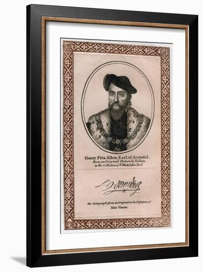 Henry Fitzalan, 19th Earl of Arundel-Hans Holbein the Younger-Framed Giclee Print