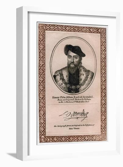 Henry Fitzalan, 19th Earl of Arundel-Hans Holbein the Younger-Framed Giclee Print