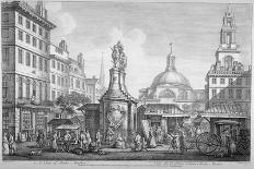 View of the Stocks Market, Poultry, City of London, 1753-Henry Fletcher-Framed Giclee Print