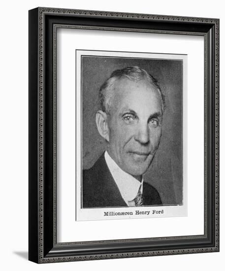 Henry Ford, American Automobile Manufacturer-null-Framed Photographic Print