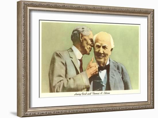 Henry Ford and Thomas Edison-null-Framed Art Print