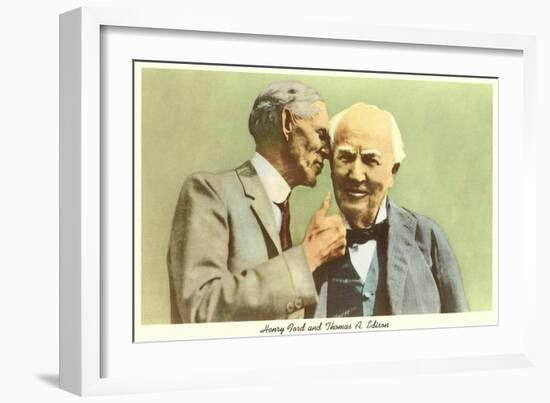 Henry Ford and Thomas Edison-null-Framed Art Print