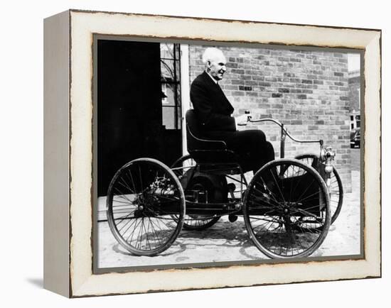 Henry Ford on a 1896 Ford, (C1940S)-null-Framed Premier Image Canvas