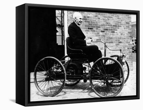 Henry Ford on a 1896 Ford, (C1940S)-null-Framed Premier Image Canvas