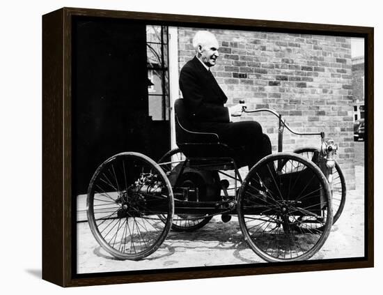 Henry Ford on a 1896 Ford, (C1940S)-null-Framed Premier Image Canvas