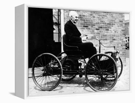 Henry Ford on a 1896 Ford, (C1940S)-null-Framed Premier Image Canvas