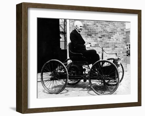 Henry Ford on a 1896 Ford, (C1940S)-null-Framed Photographic Print