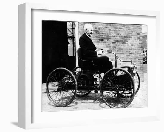 Henry Ford on a 1896 Ford, (C1940S)-null-Framed Photographic Print