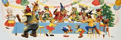 Brer Rabbit at a Party-Henry Fox-Mounted Giclee Print