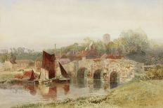 Village with Bridge-Henry George Hine-Giclee Print