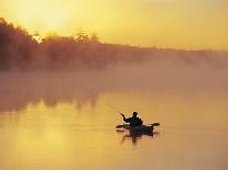 Fly-fishing in Lake Muskoka, Ontario-Henry Georgi-Framed Photographic Print