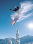 Man snowboarding on sunnny day-Henry Georgi-Laminated Photographic Print