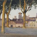 On the Walls, Lucca, c.1923-Henry H. Bulman-Framed Giclee Print