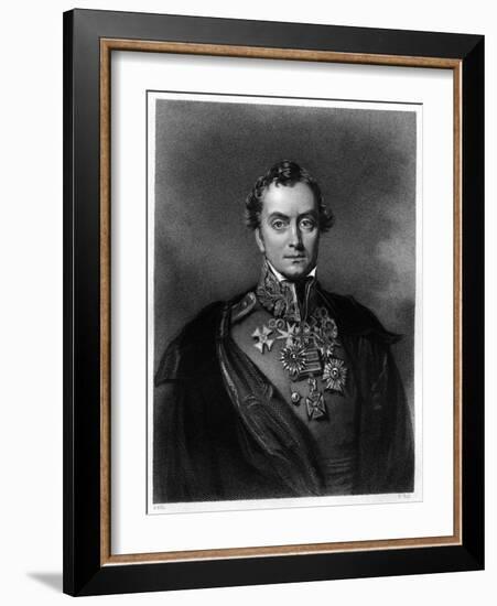 Henry Hardinge, 1st Viscount Hardinge, 1837-Francis Holl-Framed Giclee Print