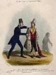 An Observant Policeman Apprehends a Pickpocket-Henry Heath-Art Print