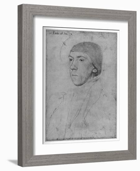 'Henry Howard, Earl of Surrey', c1533-1536 (1945)-Hans Holbein the Younger-Framed Giclee Print