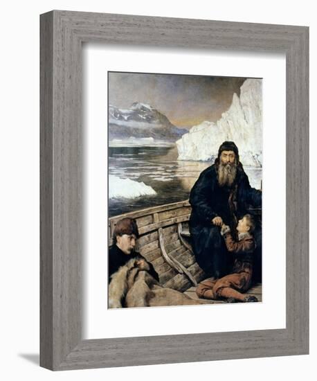 Henry Hudson And Son-John Collier-Framed Giclee Print