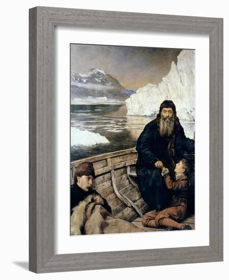 Henry Hudson And Son-John Collier-Framed Giclee Print